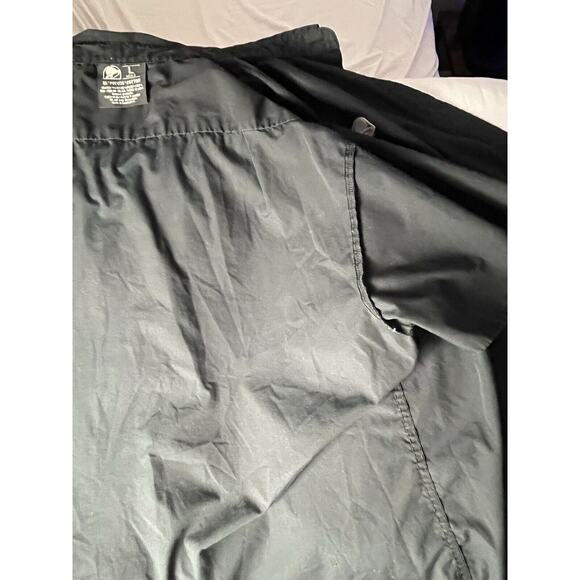 Taco Bell Button Up Shirt Mens Large Black Short Sleeve Employee Logo - Picture 8 of 9